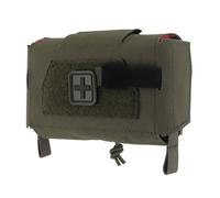 Ceinture de Traumatisme MOLLE Compacte avec Pochette, Kit de Premiers Secours à Arrachement Rapide Système Deux Pièces IFAK, Sac de Survie d'Urgence pour Départ Randonnée en Plein Air(Green)