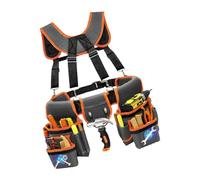 Ceinture de travail multifonction avec pochettes de rangement haute capacité pour marteaux, clous, rubans à mesurer et divers outils pochette amovible avec porte-marteau