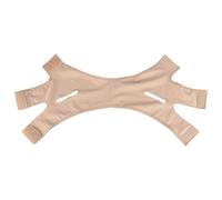 Ceinture de Visage Minceur avec une Fibre Super Flexible pour le Lifting du Visage en Forme de V - Bandage de Masque de Menton Anti-rides à la Peau Respirante pour la Peau pour le Visage Rond, le (L)