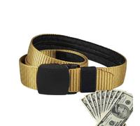 Ceinture De Voyage Sécurisée - Ceinture Antivol, Poche De Sécurisation | Portefeuille Cashsafe Intégré, Ceinture Confortable Et Pratique Pour Transporter Espèces Et Objets Précieux Lors De Déplacement