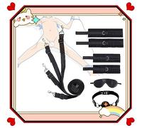 ̣ σ α Ceinture De Yoga En Nylon Avec Boule De Bouche Réglable Et Masque Pour Les Yeux, Convient Aux Hommes Et Aux Femmes, Cadeau Pour Hommes Et Femmes