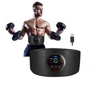 Ceinture d'électrostimulation musculaire EMS pour abdominaux et minceur 6 modes,18 niveaux,ceinture abdominale réglable de 109cm,rechargeable par USB, accessoire de fitness pour la maison et le bureau