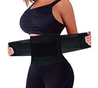 Ceinture d'entraînement amincissante, perte de poids pour abdos pour homme et femme, Femme, noir, Medium