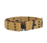 Ceinture d'entraînement de combat 3 trous WW2 M1936 Réplique de la Seconde Guerre mondiale US M36 Toile Kaki