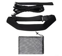 Ceinture d'entraînement de natation élastique pour piscine Noir 2 m