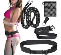 Ceinture D'entraînement De Natation,Sangle De Pratique avec Sac De Rangement - Laisse de Résistance Aquatique,pour Nageurs Débutants et Confirmés Hommes Femmes Adultes Fitness Piscine