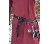 Ceinture D'Épée Médiévale En Cuir Noir