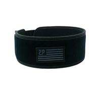Ceinture d'haltérophilie 2POOD Black Velcro Patch 4" Noir S