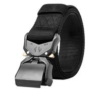 Ceinture d'haltérophilie Ceinture à Outils Ceinture de 125cm Ceinture de Travail de Randonnée à Dégagement Rapide pour Hommes pour Les Sports de Travail en Plein air Ceinture à Outils Réglable en Noir
