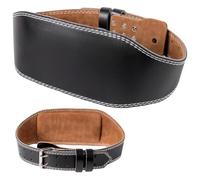 Ceinture D'haltérophilie, Ceinture de Musculation en Cuir 120cm, Support Dos Lombaire, 15 cm Largeur avec Double Prong Boucle, Réglables pour Bodybuilding Powerlifting Fitness Homme Femme