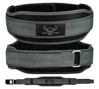 Ceinture d'haltérophilie double force 5.5" en néoprène rembourré pour le soutien du dos ceinture d'entraînement pour le bodybuilding, deadlifting, entraînement de fitness, (M, Vert Armée)