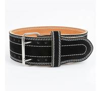 Ceinture d'haltérophilie en cuir de vache soutien du dos musculation gymnastique Protection lombaire Ceintures levage Haltères Powerlifting(Black,M 110CM)