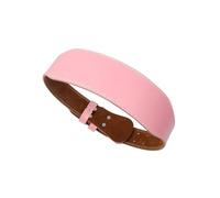 Ceinture d'haltérophilie en cuir PU 7 mm for haltérophilie, entraînement salle de sport, force(Pink,L)