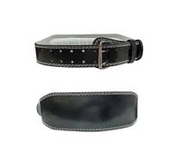 Ceinture d'haltérophilie en cuir PU de protection la taille for fitness soutien du dos for entraînement puissance Ceintures(Black,L-full length 130CM)