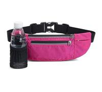 Ceinture d'hydratation pour course à pied avec porte-bouteille d'eau, sac banane de sport, sangle réglable et rembourrage respirant