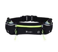 Ceinture d'hydratation pour la course à pied avec plusieurs poches, porte-bouteille d'eau avec bande réfléchissante, sangle réglable pour sports de plein air, vert, 300.00x200.00x100.00mm
