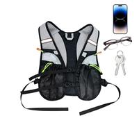 Ceinture d'hydratation pour la course à pied, gilet d'hydratation pour les activités de plein air - Organiseur de sport pour les activités de plein air - Avec sangles de poitrine réglables - Unisexe