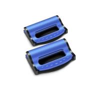 ceinture doux 2 Pièces Universel Voiture Sécurité Ceinture De Boucle Pince Bouchon Ajusteur Pour Détendre Épaule Cou Sangle Clips Protège-ceinture(Blue)