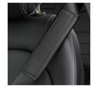 ceinture doux Ceinture De Sécurité Voiture En Cuir PU Gaufré 1 Pièce Couverture D'épaule Confort Protection Protège-ceinture(1)