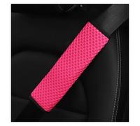 ceinture doux Couverture De Protection D'épaule Voiture En Maille Respirante Ceinture Sécurité Intérieure Article Décoratif Protège-ceinture(Rose red)