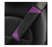 ceinture doux Housse De Ceinture De Sécurité En Cuir PU PC/2 Pièces Protection Douce Des Épaules Respirante Confortable Universelle Protège-ceinture(2PCS purple)
