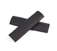 ceinture doux Pour Ford ST LINE Pour Fiesta Mk7 Pour Focus Escort Mk4 Mk3 Mk2 2 Pièces Housses Ceinture Sécurité En Cuir Voiture Intérieur Protège-ceinture(Black Red)