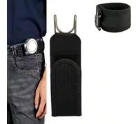 Ceinture élastique ample ajustable unisexe avec boucle à dégagement rapide et attache auto-agrippante noir,brunPolyester