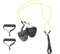 Ceinture Élastique de Natation 20 LB, 1 Set, TPE Jaune | Entraînement en Piscine à Domicile Paquet de Rangement Fourni Poignée Incluse