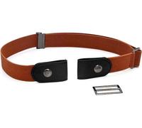 Ceinture élastique en caoutchouc pour dames, boucle réglable, noir, 120 cm