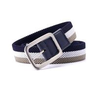 NEFLUM Ceinture élastique pour hommes sans trous couleur mixte Gentleman ceintures en toile tissée extensible ceinture de sport de plein air, 95cm