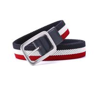 Ceinture élastique pour hommes sans trous couleur mixte Gentleman ceintures en toile tissée extensible ceinture de sport de plein air, 95cm