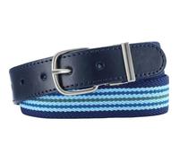 Playshoes Elastik-Gürtel Ringel Ceinture, Bleu (Hellblau/Marine), 80 (Taille Fabricant: 65 Centimeters) Mixte Enfant