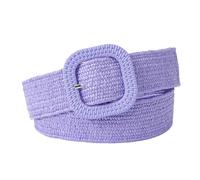 Ceinture élastique tissée, boucle carrée, réglable, forte durabilité, ajustement confortable, ceinture en toile tressée extensible pour robe, chemise, manteau (Taille unique)