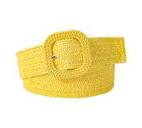 Ceinture élastique tissée, boucle carrée, réglable, forte durabilité, ajustement confortable, ceinture en toile tressée extensible pour robe, chemise, manteau (Taille unique)