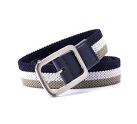 NEFLUM Ceinture élastique tissée en nylon, ceinture en toile de 3,4cm de large, 100 à 120cm, ceinture décontractée pour jeans pour hommes, 115cm