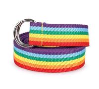 Ceinture élastique - Toile tissée | Ceinture à double anneau avec D | Boucle | Ceinture en toile 1 | Accessoire de mode extensible, réglable, durable, décontracté pour pantalons, jeans