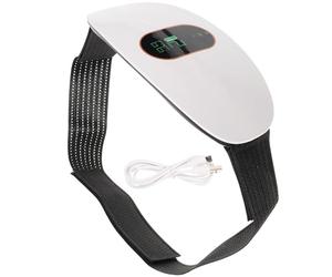 Ceinture Électrique de Massage Abdominale Rechargeable, Usage Dos et Taille | ABS Blanc, Fonctionnement sans Intervention Manuelle, pour Échauffement en Salle et Bureau, Pratique au Quotidien