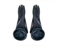 Ceinture en caoutchouc épaissine résistante à l'usure Granular Grunge Rinonds de sable gants Gants universels gau 8-inch rubber ring + one pair of granular gloves (diameter 200mm) Sandblasting gloves