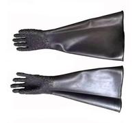 Ceinture en caoutchouc épaissine résistante à l'usure Granular Grunge Rinonds de sable gants Gants universels gauche et droite One pair of pellet gloves (diameter 200mm) Sandblasting gloves