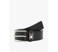 Ceinture En Cuir À Plaque Logo Tjm Scanton 3.5/Black - 90 Cm