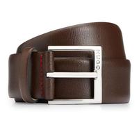 Ceinture en cuir - HUGO - Gellot Sz35 - Marron foncé - Largeur 3,5 cm - Chic 100 cm