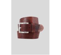 Ceinture en cuir - KAPORAL - JAMES - Marron - Boucle gravée - Taille 85 à 110 cm 90