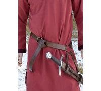 Ceinture En Cuir Marron Pour Épée Médiévale