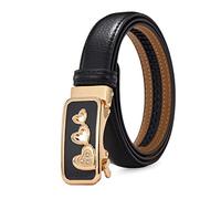 Ceinture en Cuir Pour Femme 2,3cm - Bande Décontractable, Réglable, Automatique Avec Boucle - Accessoires Pour Jeans 95cm