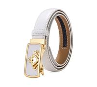 Ceinture en Cuir pour Femme 2,3cm - Bande Décontractable, Réglable, Automatique avec Boucle pour Jeans et Accessoires