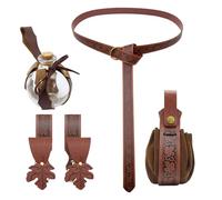 Ceinture en cuir synthétique pour bouteille de potion, sac de ceinture, jupe, sac banane, sac de randonnée, costume de renaissances médiévales, accessoires d'Halloween, Bouteille de potion ceinture 2