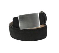 Ceinture en daim - TONY & PAUL - ALASKA - Boucle Easy Clip - Noir Charbon - XL 110-125 Homme 90/105