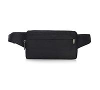 Ceinture en nylon pour homme - Pochette pour téléphone portable - Sac à bandoulière - Sac de sport zippé, Noir , Beauté de masse