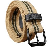Ceinture en Toile Allongée pour Vêtements De Travail Décontractés pour Hommes Et Femmes, Ceinture Rétro, Beige, 110