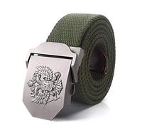 Ceinture En Toile Pour Hommes Emblème National Russe Boucle En Métal, Ceintures Tactiques Militaires De L'Armée, Ceinture Tactique Militaire Respirante En Toile, Pour Femmes Jeans Ceinture Sangle